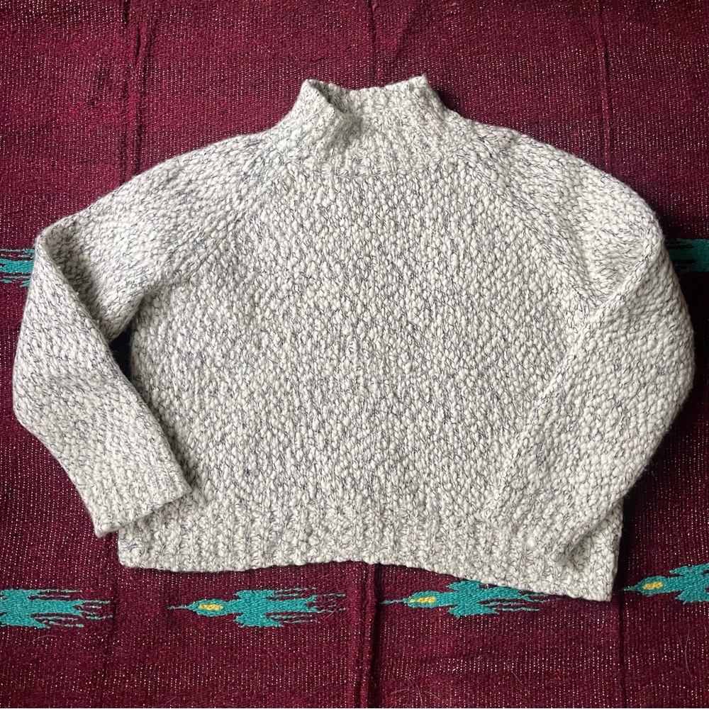 Vince Cropped Wool Cashmere Blend Sweater